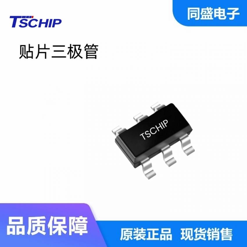 MMDT2222A贴片三极管长晶\TSCHIP品牌SOT-363封装K1P印记NPN极性晶体管